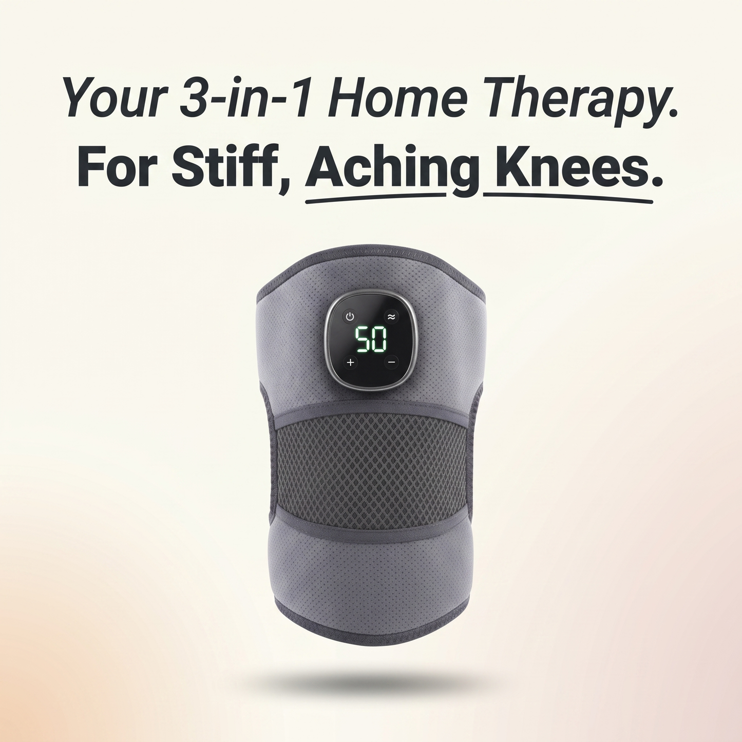 Heated knee massager hero
